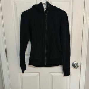 Black lululemon scuba full zip hoodie